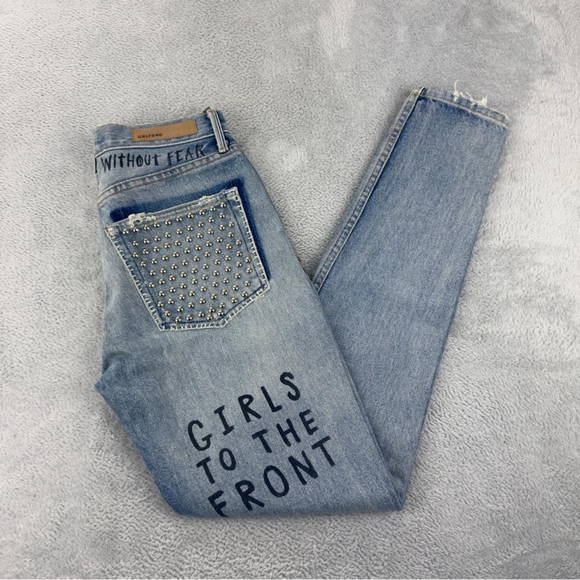 grlfrnd Denim - Grlfrnd NWT Women's Size 25 Actual 26x28 Karolina High Rise Skinny Jeans Judas